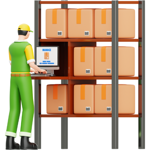 Warehouse Inventory Shelves